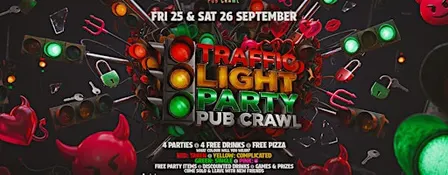 Big Night Out Pub Crawl | TRAFFIC LIGHT PARTY + RODEO | Friday 25 Sept