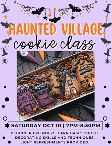 Haunted Village Halloween Cookie Decorating Class 10.20