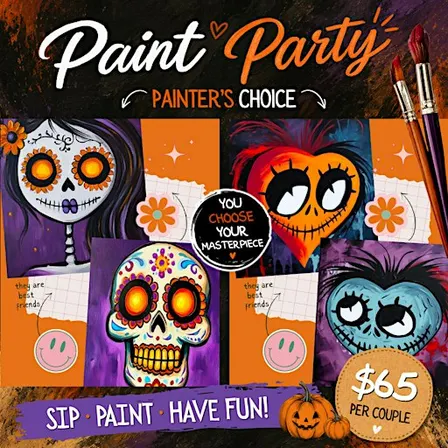Love at First Fright: Couples Halloween Paint & Sip
