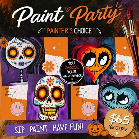 Love at First Fright: Couples Halloween Paint & Sip