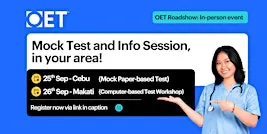 OET Mock Test and Free Info Session - Cebu