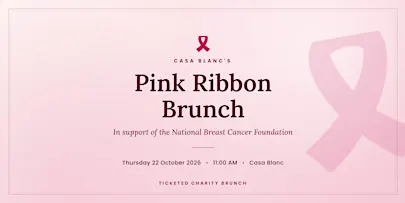 Casa Blanc's Pink Ribbon Brunch