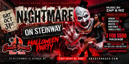 NIGHTMARE ON STEINWAY HALLOWEEN PARTY