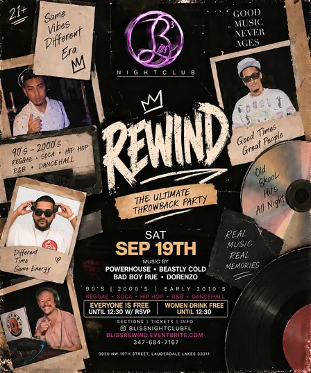 Rewind “The Ultimate Throwback Party”