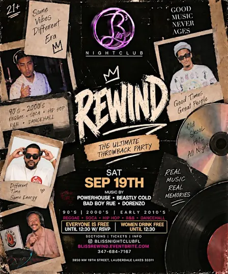 Rewind “The Ultimate Throwback Party”