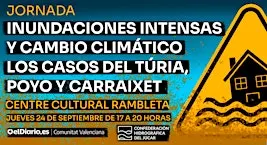 Inundaciones y cambio climático. Peligros en el Túria, Poyo y Carraixet