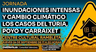 Inundaciones y cambio climático. Peligros en el Túria, Poyo y Carraixet