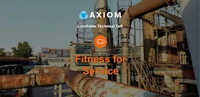 Lunchtime Technical Talk: Fitness for Service