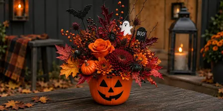 Halloween Floral Arrangement