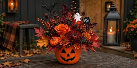 Halloween Floral Arrangement