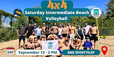 Saturday 2 PM Intermediate 4x4 Beach Volley at BME - BAIS