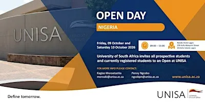 University of South Africa (UNISA) Open Day – Nigeria