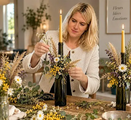 Lâcher prise avec les fleurs (dernier atelier avant changement de thème)