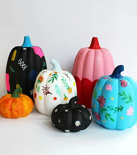 Ceramic Pumpkin Painting
