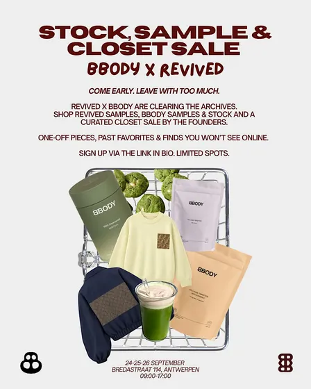 BBODY X REVIVED SAMPLE, STOCK & CLOSETSALE