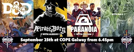 TTRPGs at COPE Galway 25th September