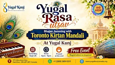 Yugal Rasa Utsav - Bhajan Jamming with Toronto Kirtan Mandali