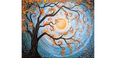 Autumn Moonlight Delight - Paint and Sip in Tyler | Classpop!™