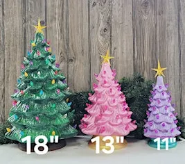 Fraser Vintage Style Ceramic Trees @ Whimsy and Wine