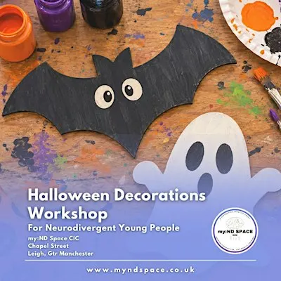 Halloween Decoration Making for Neurodivergent Young People - Half Term Fun