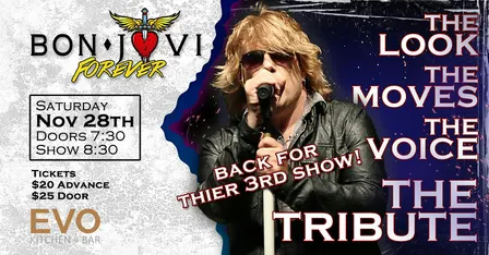 Bon Jovi Forever is back for their 3rd show at EVO Kitchen & Bar