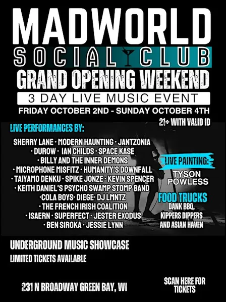 Madworld Social Club Grand Opening