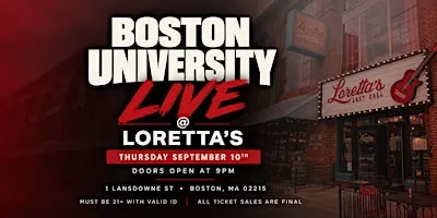 Boston University Live @ Loretta’s