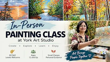 In-Person Painting Class | All Levels | Ages 12+ | Art Workshop