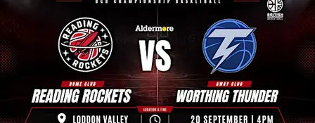 BCB CUP |  Aldermore Reading Rockets vs Worthing Thunder