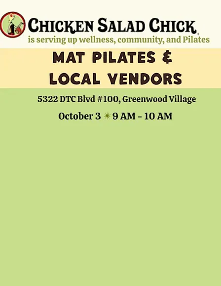 Pilates at Chicken Salad Chick