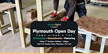 Greenlight Plymouth Open Day (Bricklaying, Groundworks & Plastering)