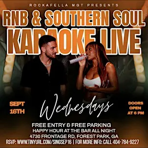RNB & Southern Soul Karaoke Live Sept 16th