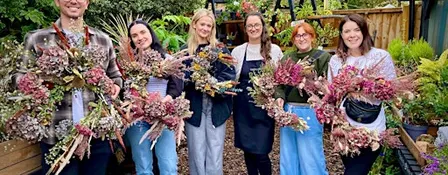 Autumn Dried Flower Wreath Workshop with Coffee & Cake - 3rd Oct