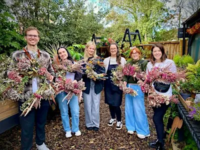 Autumn Dried Flower Wreath Workshop with Coffee & Cake - 3rd Oct