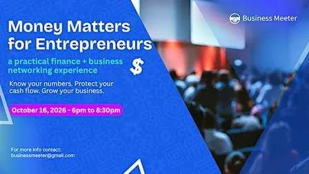 Money Matters For Entrepreneurs - Networking Event