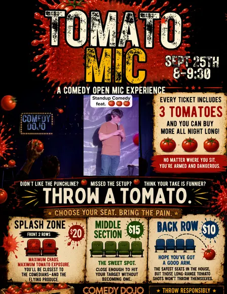 Tomato Mic- A comedy Experience (must purchase online)