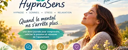 "Silence dans ma tête — Atelier hypnose, stress & sommeil | HypnoSens"