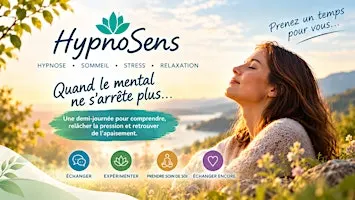 "Silence dans ma tête — Atelier hypnose, stress & sommeil | HypnoSens"