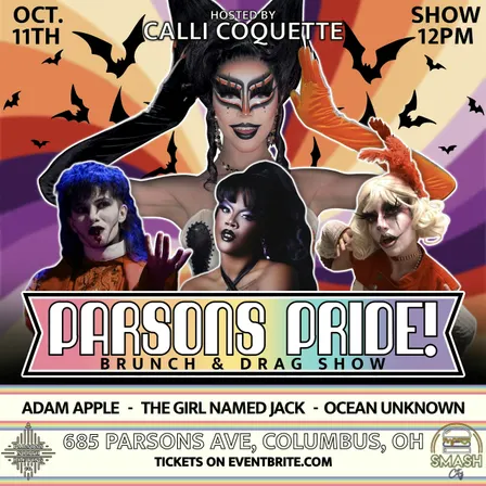 PARSONS PRIDE OCTOBER!  Brunch and Drag Show