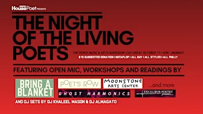 Night of the Living Poets: A Fall Poetry Festival