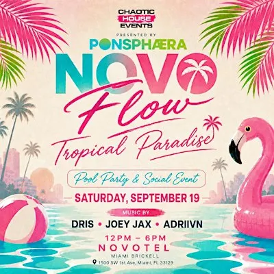 Miami Rooftop Pool Party: Novo Flow | House Music in Brickell