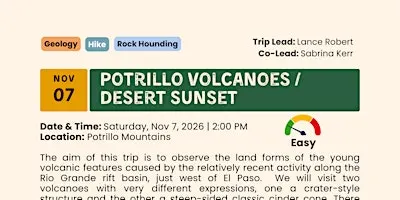 Potrillo Volcanoes / Desert Sunset