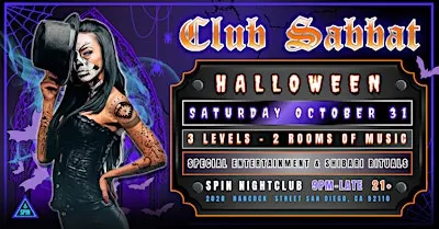 Sabbat Halloween • Spin San Diego