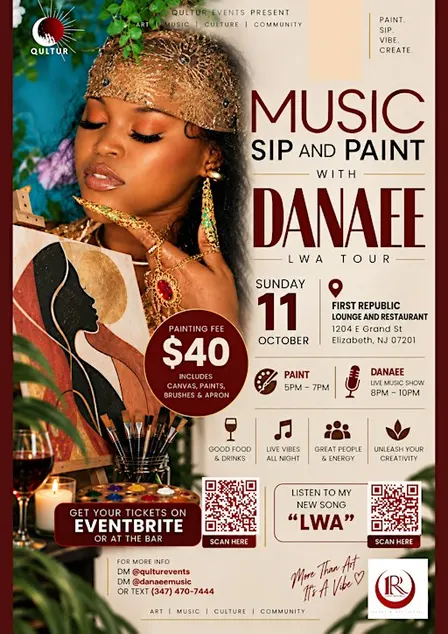 Paint and Music - Lwa tour - at First Republic lounge