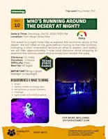 Who’s Running Around the Desert at Night?