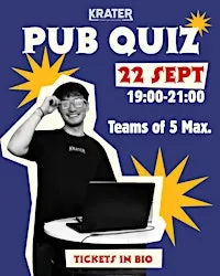 The Krater welcome back pubquiz