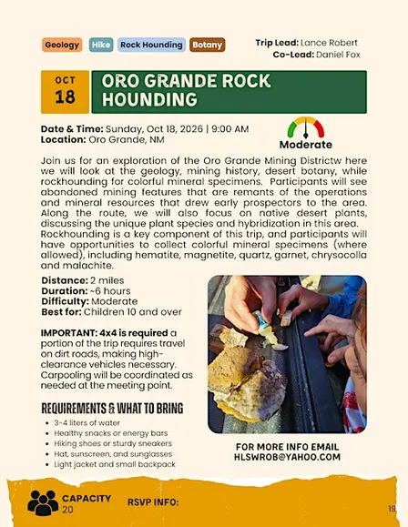 Oro Grande Rock Hounding