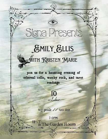 Live Music & Tarot: Emily Ellis, Kristen Marie, & Spirited Soul Tarot