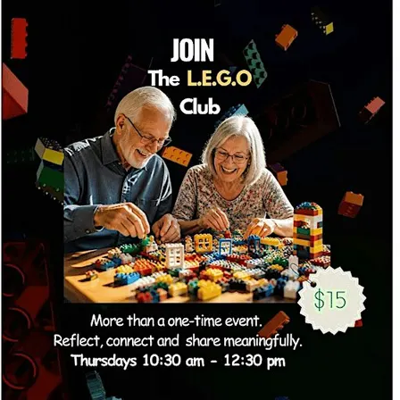 (Ages 50+) The L.E.G.O.  Club - In-Person Support & Wellness Group (Oshawa)