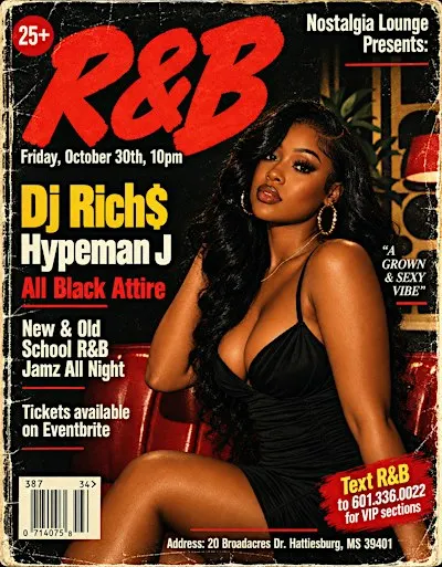 R&B Night “All Black Attire Edition” 25+ Event